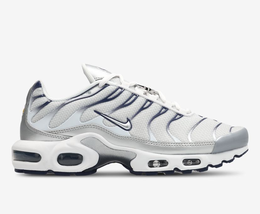 Nike Air Max Tuned 1 Blanc et argent — sneakers authentiques Paris Île-de-France KingOffShoes