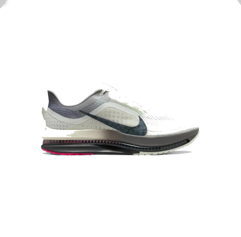 Nike Pegasus Premium Blanc cassé, gris et rose talon — sneakers authentiques Paris Île-de-France KingOffShoes