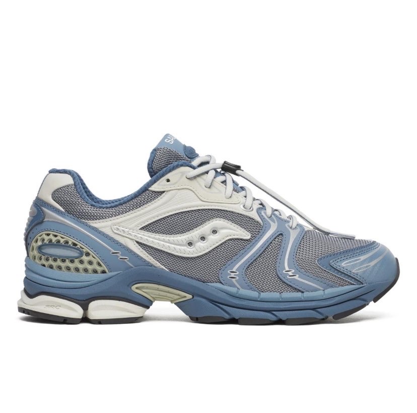 Saucony ProGrid Triumph 4 Bleu et blanc — sneakers authentiques Paris Île-de-France KingOffShoes