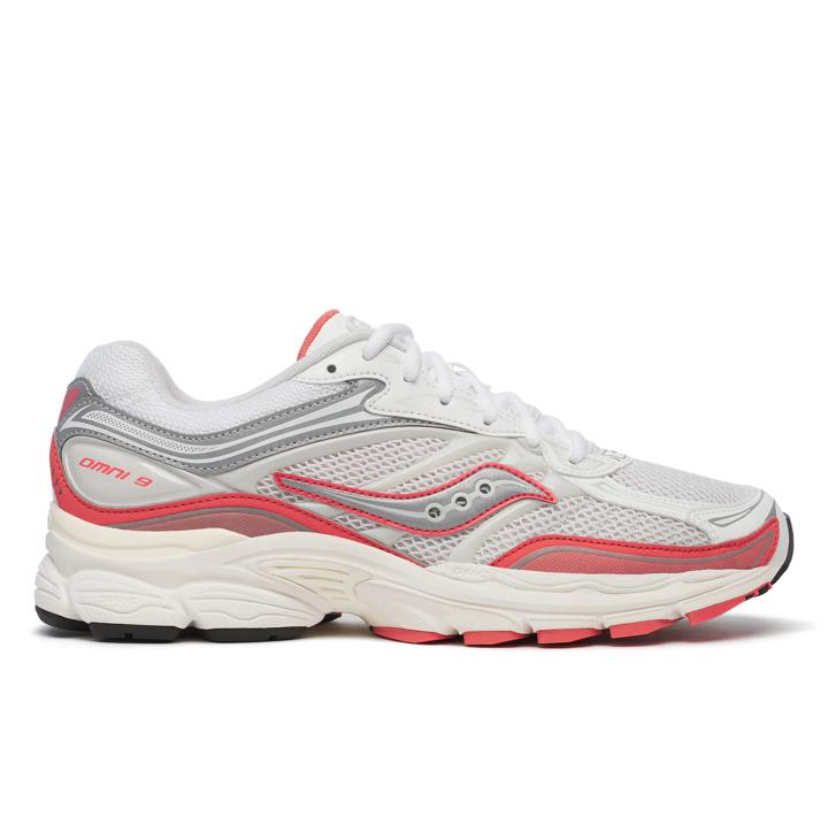 Saucony ProGrid Omni 9 Ivory / Coral — sneakers authentiques Paris Île-de-France KingOffShoes