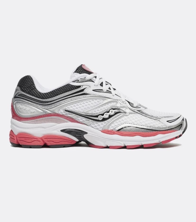 Saucony ProGrid Omni 9 White red — sneakers authentiques Paris Île-de-France KingOffShoes